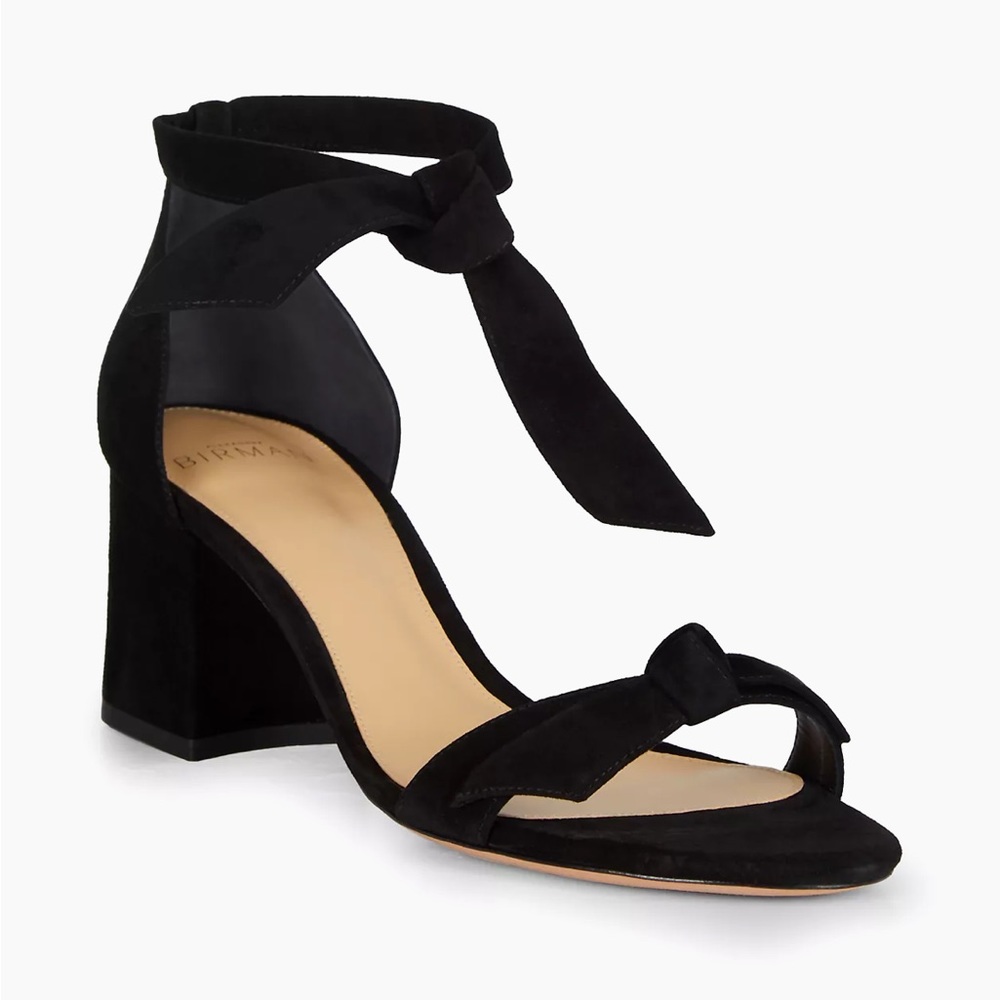 Alexandre Birman black suede sandal. New soles